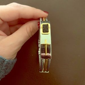 Diver and Gold Bracelet